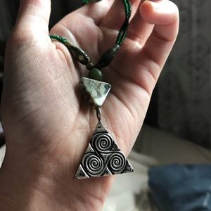 Triple Goddess Triskelion Necklace